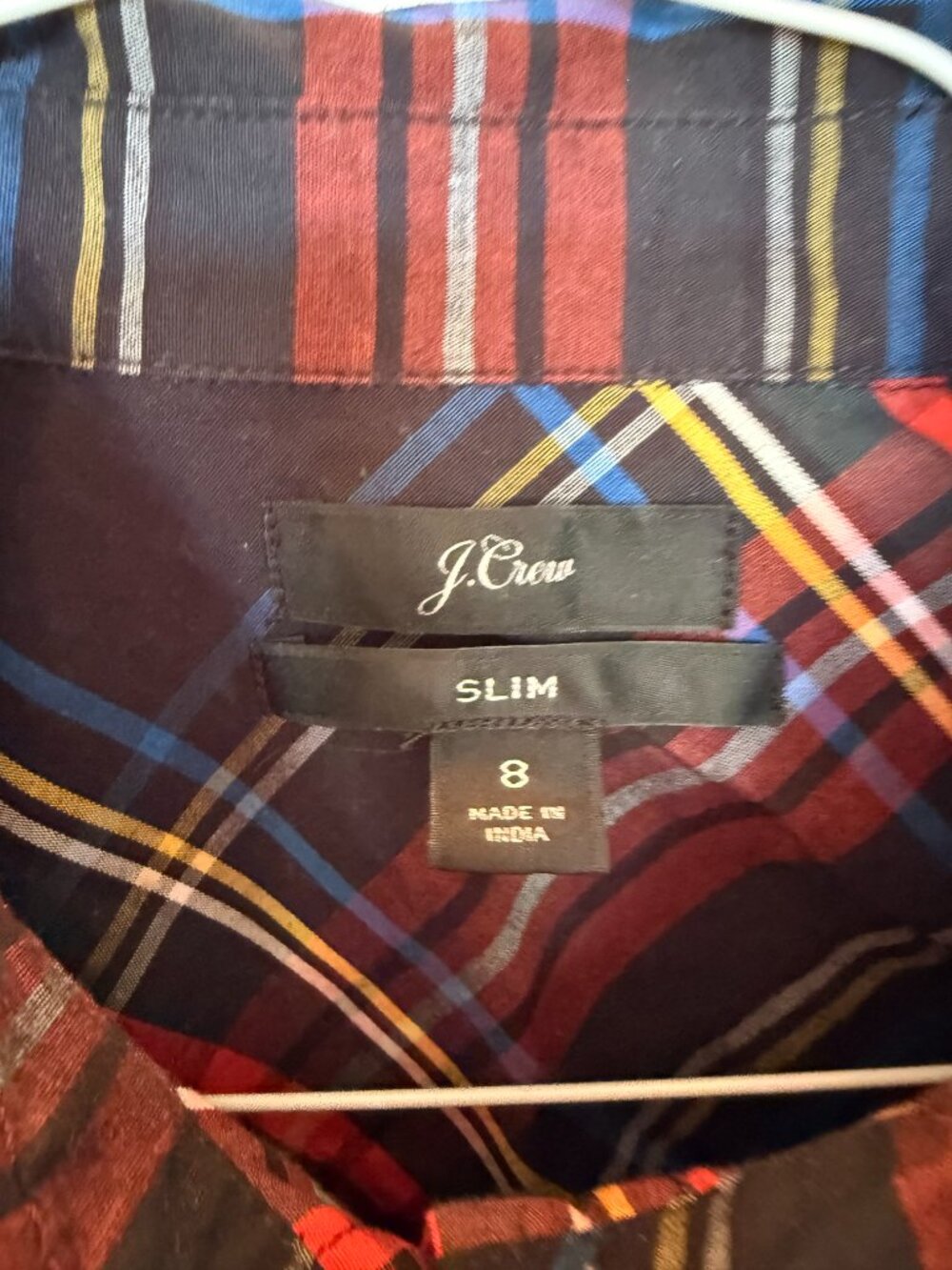 J Crew Slim size 8 Tartan Plaid button down Women's Shirt A-027 - Picture 3 of 3